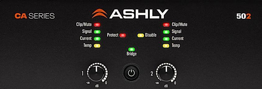 ashly ca 502 power amplifier