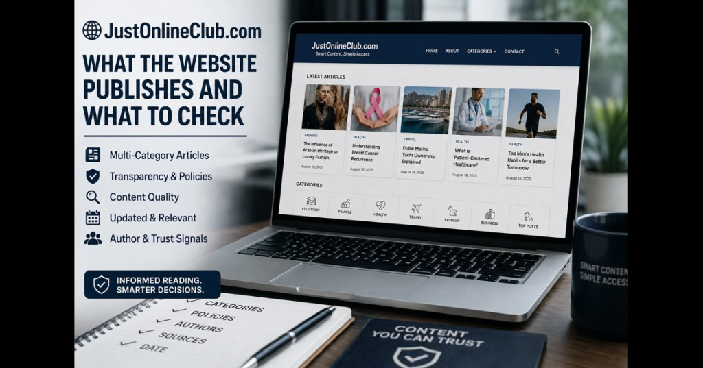 JustOnlineClub.com Guide