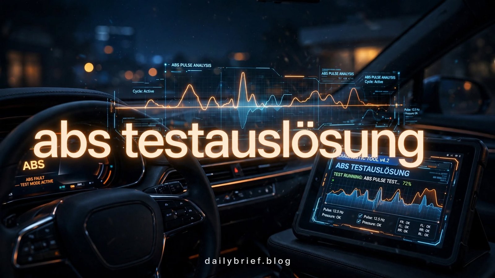 ABS Testauslösung: Meaning, Function, Testing and Safety