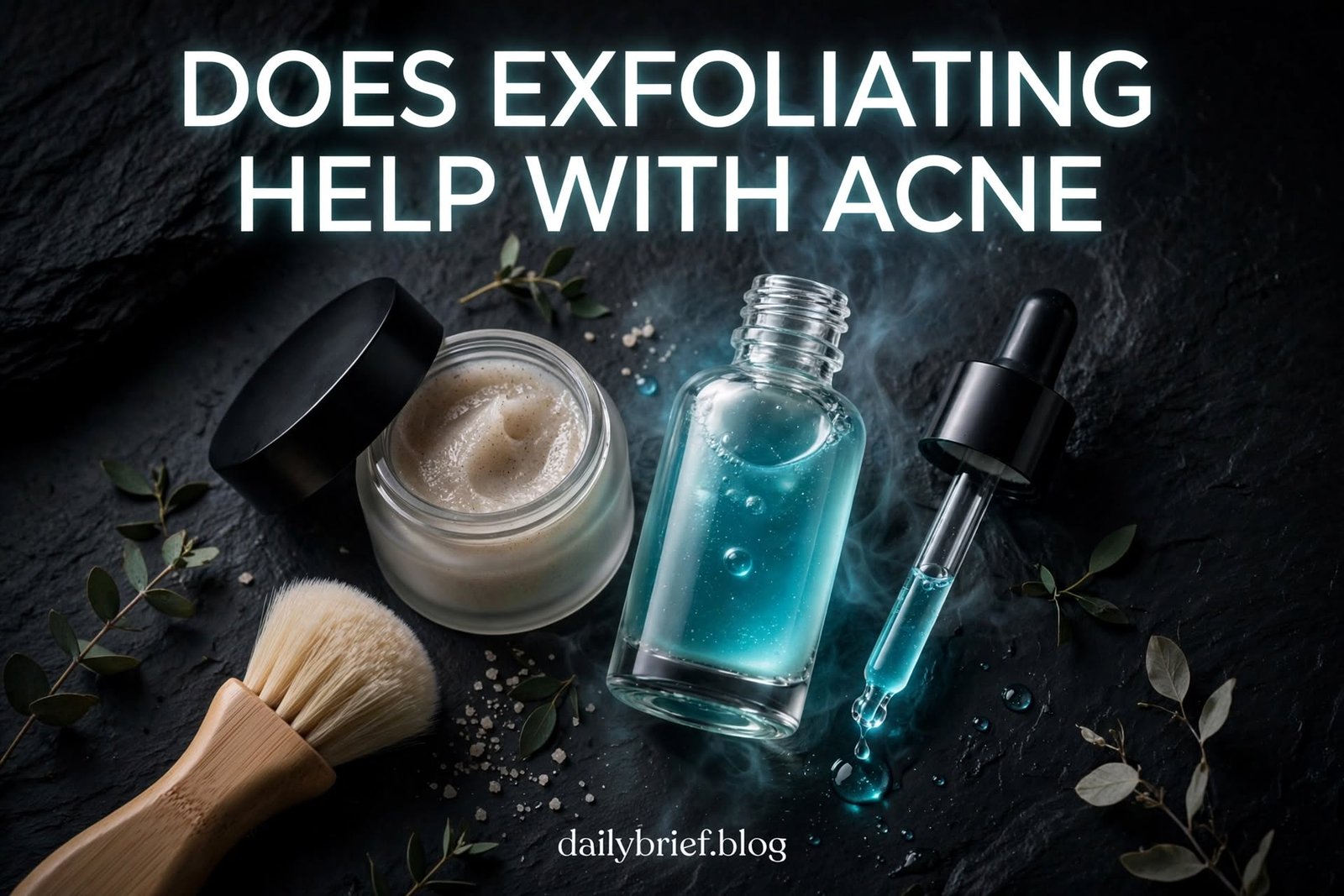 does exfoliating help with acne