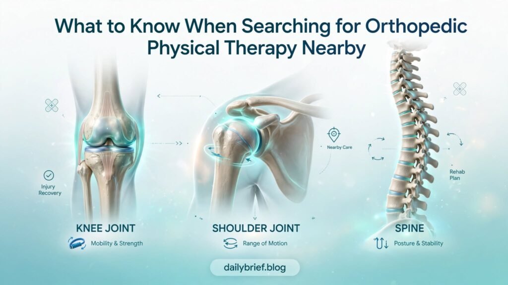 What to Know When Searching for Orthopedic Physical Therapy Nearby